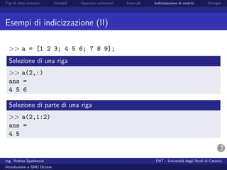 Introduzione a GNU Octave