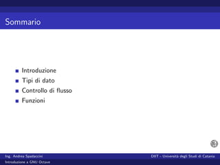 Introduzione a GNU Octave