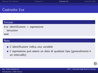 Introduzione a GNU Octave