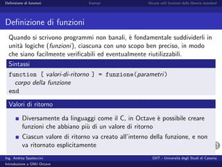 Introduzione a GNU Octave