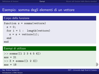 Introduzione a GNU Octave