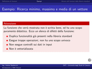 Introduzione a GNU Octave