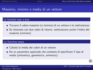 Introduzione a GNU Octave