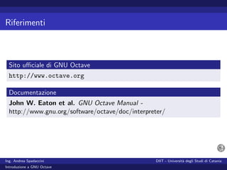 Introduzione a GNU Octave