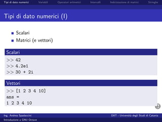 Introduzione a GNU Octave
