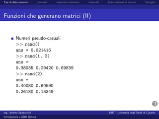 Introduzione a GNU Octave