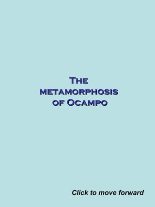 The  metamorphosis  of Ocampo Click to move forward 