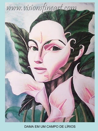 DAMA EM UM CAMPO DE LÍRIOS 