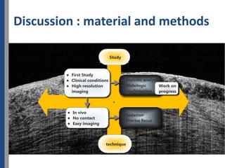 Discussion : material and methods
 