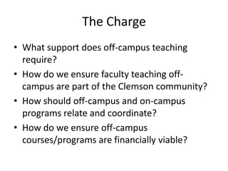 Off-Campus Task Force - Summary