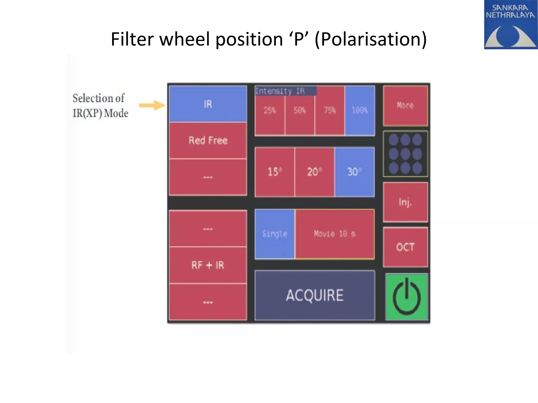 Filter wheel position ‘P’ (Polarisation)
 