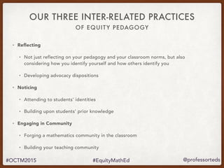 Equity and Social Justice in Mathematics Education | PDF