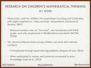 Equity and Social Justice in Mathematics Education | PDF