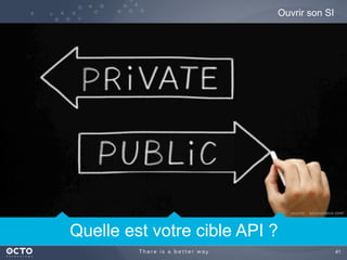 41
Ouvrir son SI
Quelle est votre cible API ?
source : alivecampus.com/
 