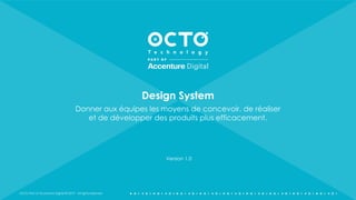 Comptoir OCTO Provence - UX Design System