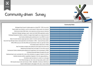Community-driven Survey
 