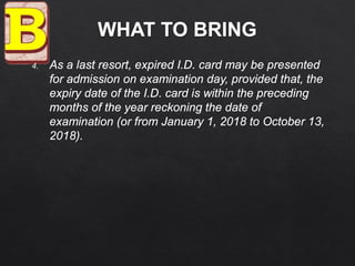 Special CSE-PPT (October 14, 2018) Reminders