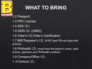 Special CSE-PPT (October 14, 2018) Reminders