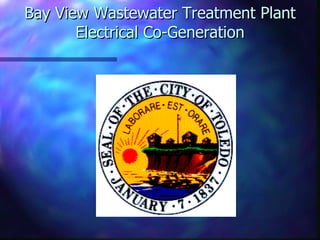 Bay View Wastewater Treatment Plant Electrical Co-Generation 