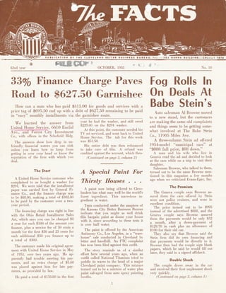 BBB Cleveland October 1955 Newsletter
