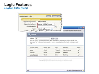 Logic Features Lookup Filter (Beta) 