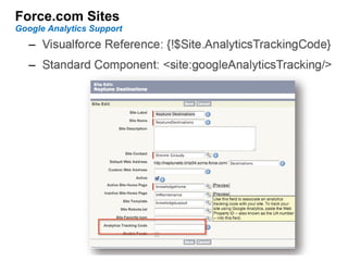 Force.com Sites Google Analytics Support 