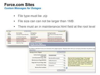 Force.com Sites Custom Messages for Outages 