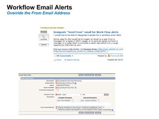 Workflow Email Alerts Override the From Email Address 