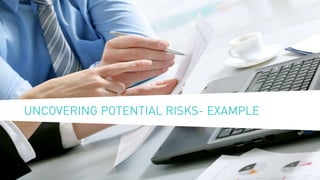 UNCOVERING POTENTIAL RISKS- EXAMPLE
 