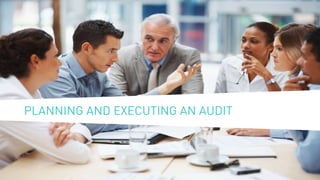 PLANNING AND EXECUTING AN AUDIT
 