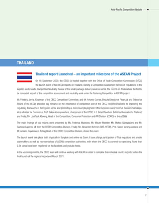 Thailand report Launched – an important milestone of the ASEAN Project
On 16 September 2020, the OECD co-hosted together w...