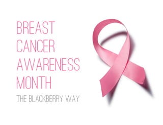 Breast
Cancer
Awareness
Month
The BlackBerry Way
 