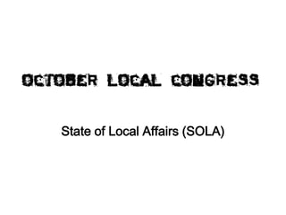 State of Local Affairs (SOLA)

 