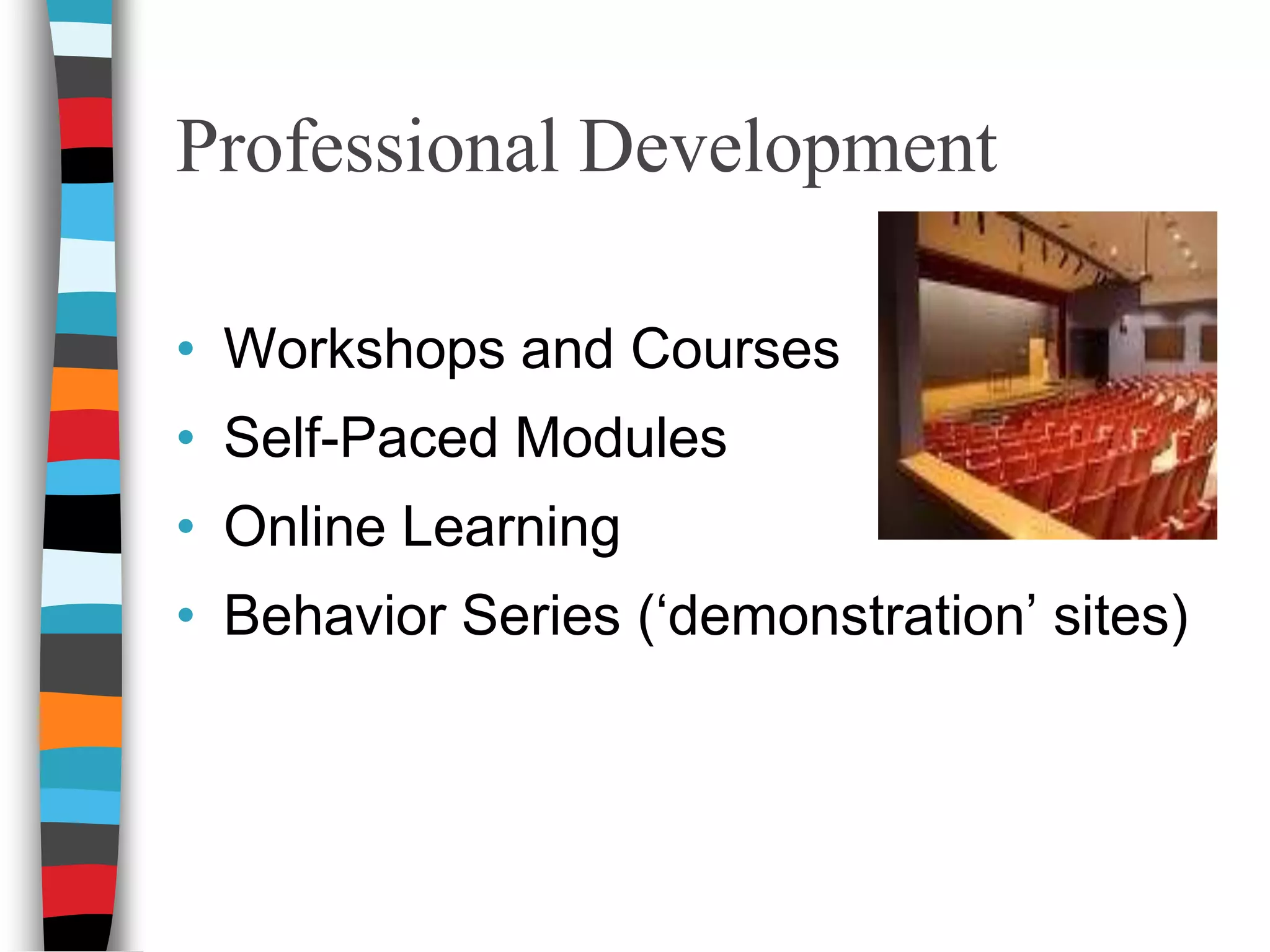 Evaluation/assessment tool, when appropriateWhere are we now???