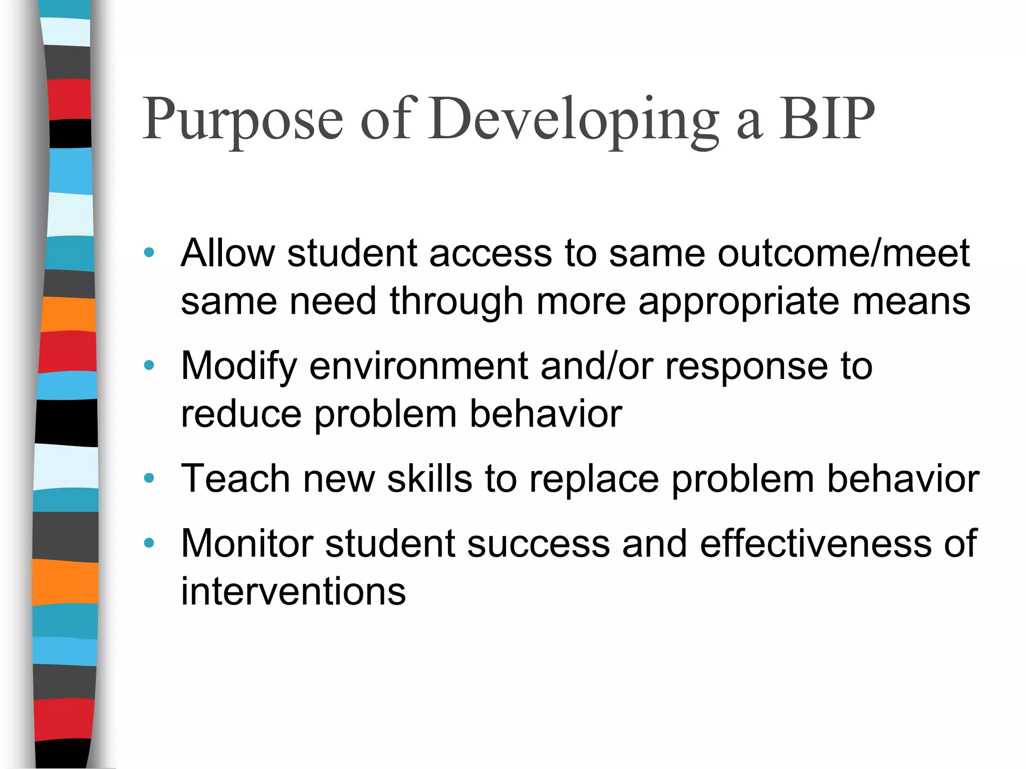 Example 1Tara has never been a great fan of the lunch room. Sitting in lunch room with the rest of 4th and 5th grade she often throws food from the table and is removed from the lunch room without a fuss to eat at table by herself.Possible Function?