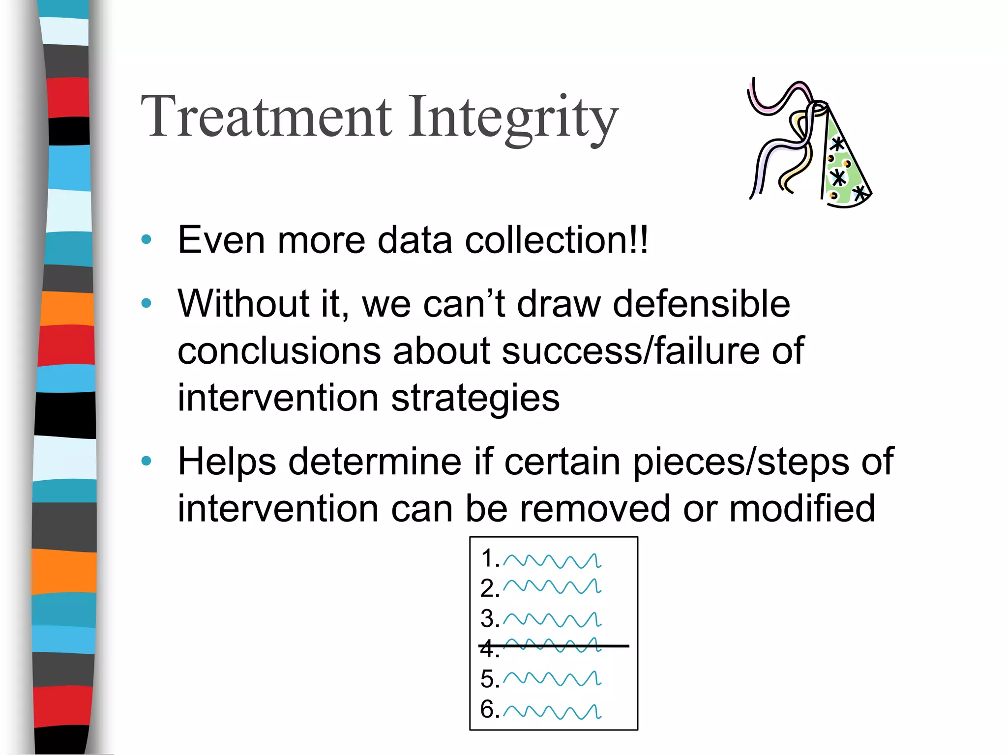 Teaching StrategiesIncluded if new skill is being taughtShould indicate who will teach new skill, how and when it will be taught How new skill will be reinforcedTeaching Plan Worksheet