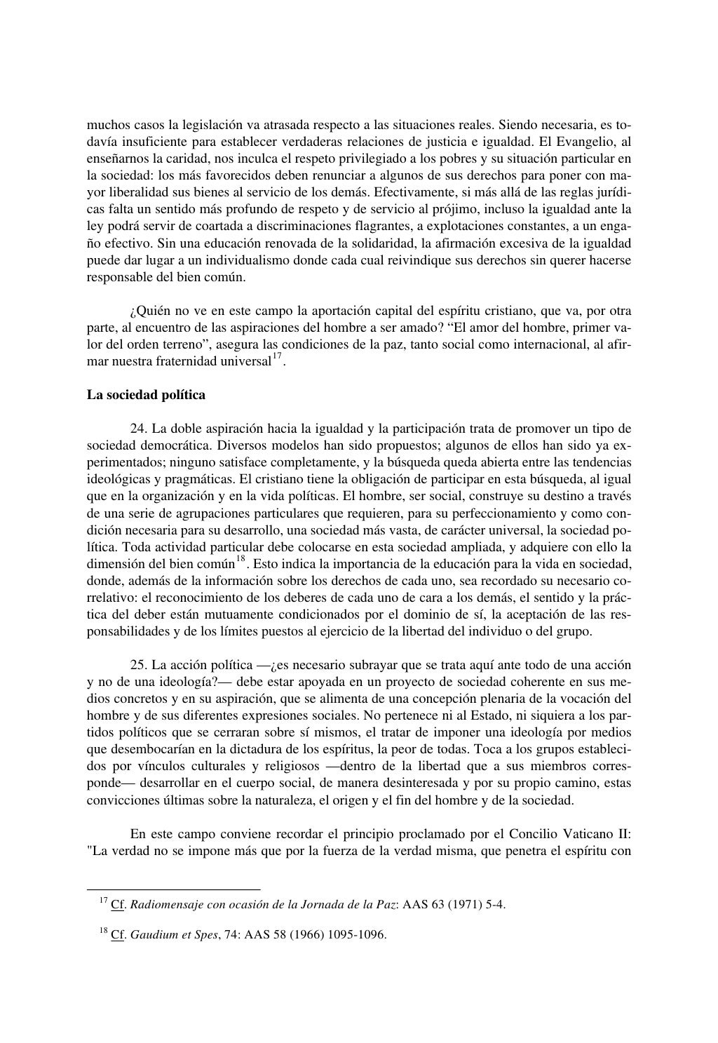 Octogesima adveniens translation picture