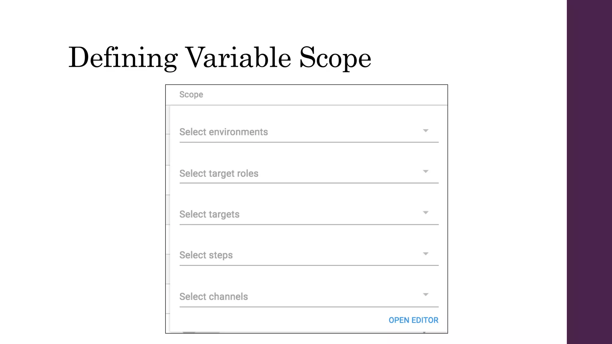 Defining Variable Scope
 