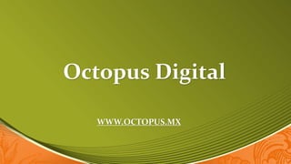 Octopus Digital
WWW.OCTOPUS.MX
 