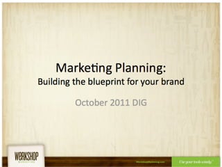 Marketing Blueprint: Building a Blueprint for Your Brand