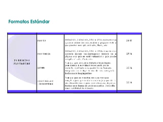 Formatos Estándar 