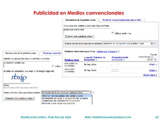 Publicidad en Medios convencionales 