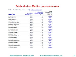 Publicidad en Medios convencionales 