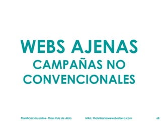 WEBS AJENAS CAMPAÑAS NO CONVENCIONALES 