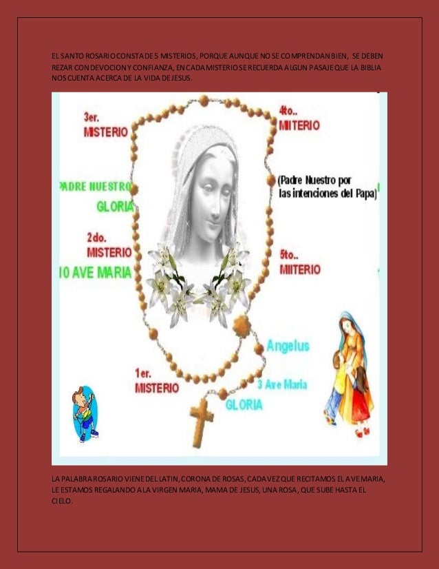 Octubre mes del santo rosario ninos I ! EL ROSARIO ORACION BIBLICA!