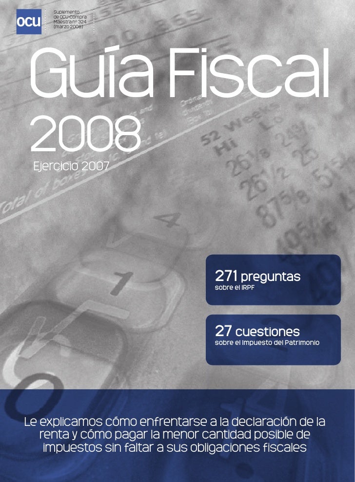 Ocu guia fiscal 2008 prestamos faciles en valledupar