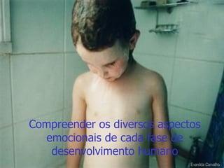 Compreender os diversos aspectos emocionais de cada fase de desenvolvimento humano Evanilda Carvalho 