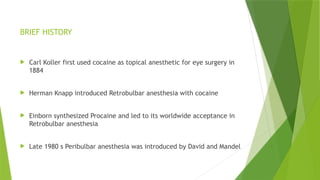 PowerPoint Presentation on OCULAR ANESTHESIA | PPTX