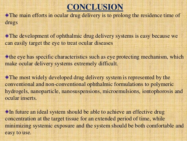 thesis on ocular drug delivery thesis on ocular drug delivery