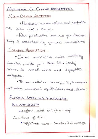 Ocular drug delivery system | PDF